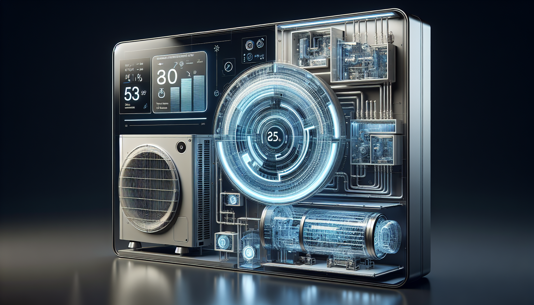 Illustration of energy efficient HVAC system