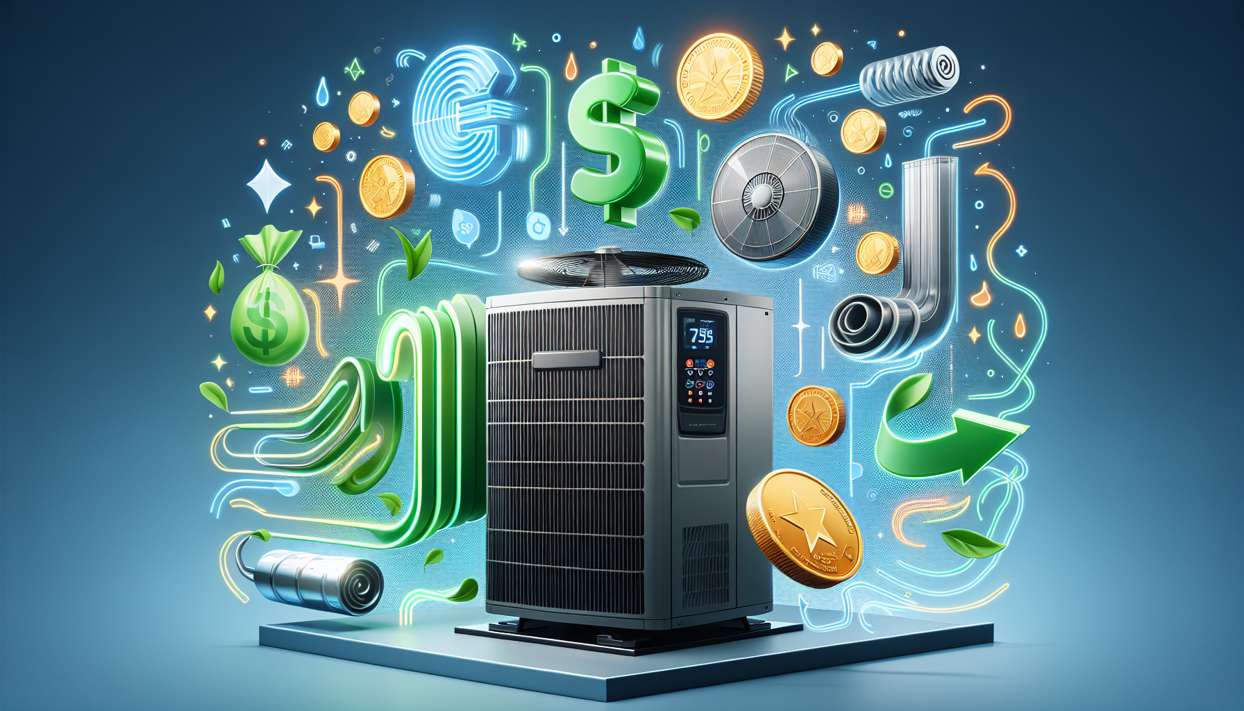 Illustration of incentives for energy-efficient HVAC upgrades