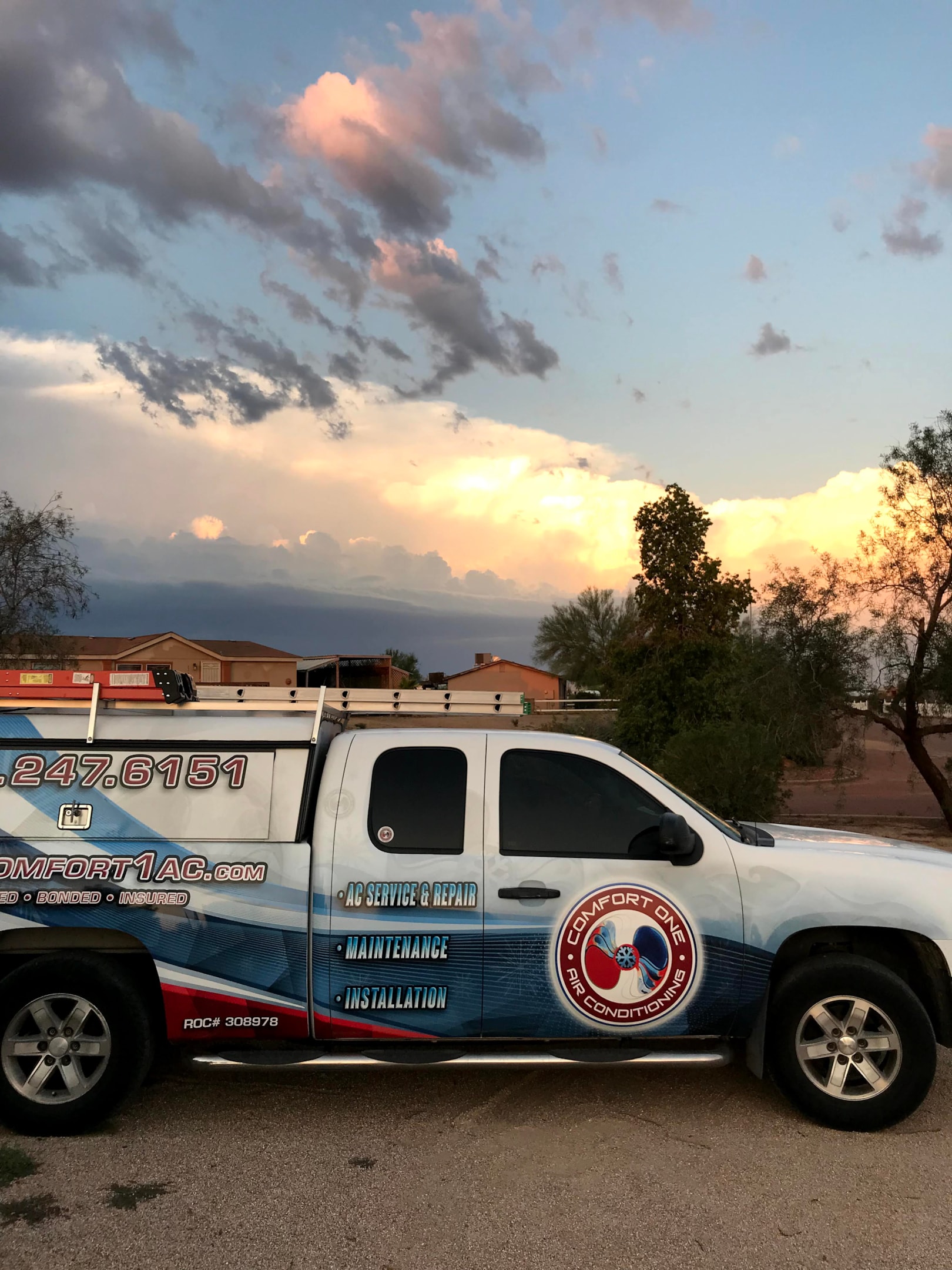 Preventing Monsoon Dust HVAC Damage: Tips to Keep Your System Running Smoothly 2 Our service truck heading over to help one of our clients